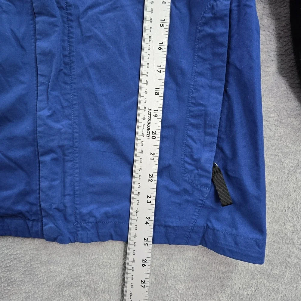 The North Face Men Jacket L Blue Nylon Logo‎ Embroidery Colorblock Activewear